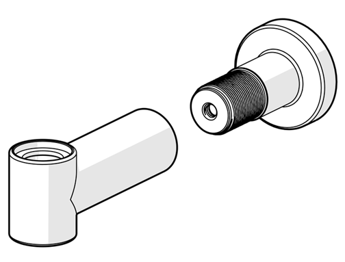 Hansa Wandhalterung Matt-Schwarz 1013325V-33