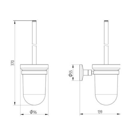 Avenarius Toilettenbürstengarnitur 1702200010