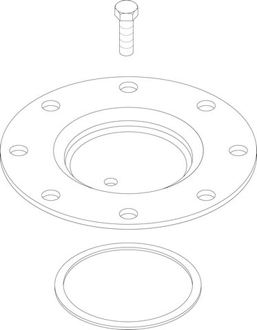 Bosch Handlochdeckel D210 (5mm) thermoglasur 7735500184