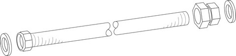 Bosch / Buderus Rohr Wellrohr Ausdehnungsgefäß G3/4 87186694630