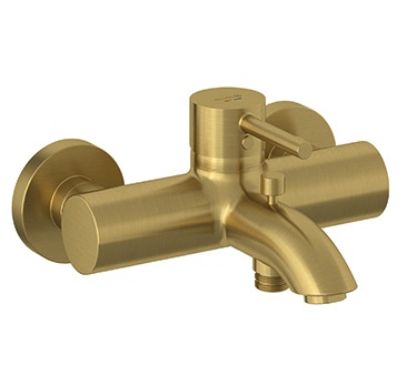 Kludi BOZZ Wannen-Einhandmischer eigensicher brushed gold 38691N076