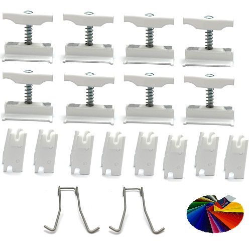Zehnder Befestigungs-Set CVD, 8x CVD 0+BH Sonderlackierung für Charleston-Radiatoren 774809