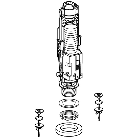 Grohe Eco-Ablaufventil AV1 Druckknopfbet. Eco-Taste mattchrom/chrom 42297PI0