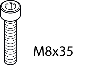 Ideal Standard Zylinderschraube M8x35 DIN 912 A960242NU