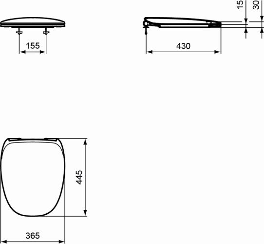 Ideal Standard WC-Sitz Softclosing DEA weiß seidenmatt T676783