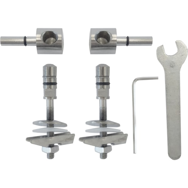 Geberit Set Scharniere für WC-Sitz Renova Compact, Edelstahl 598126000