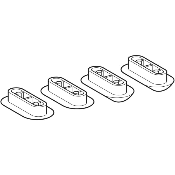 Geberit Set Puffer für WC-Sitz Service Kit, +/- 2mm, je 2 Stück 598014000
