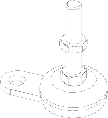 Bosch / Buderus Stellfuß M12x60 8738206776