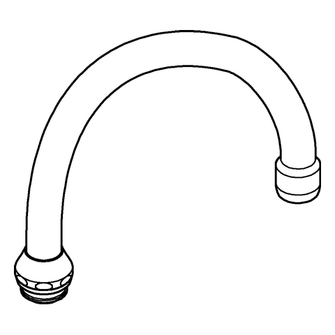 Grohe Auslauf chrom für Zweigriffarmaturen 13041000
