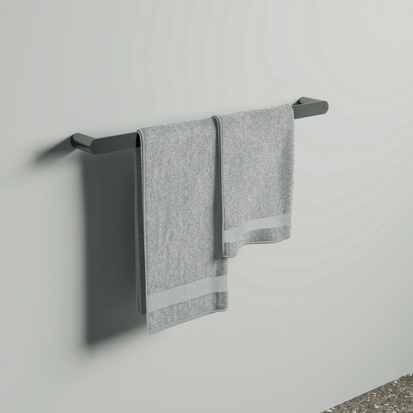 Ideal Standard Handtuchstange Conca, rund, 600mm, grau metallic T4499A5