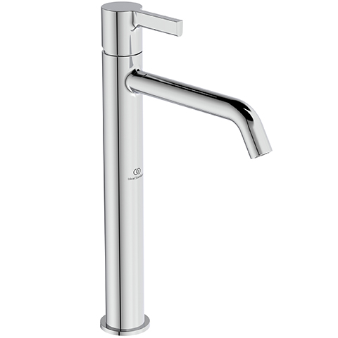 Ideal Standard Waschtischarmatur JOY, mit verlängertem Sockel ohne Ablaufgarnitur Ausladung 170mm, chrom BC782AA