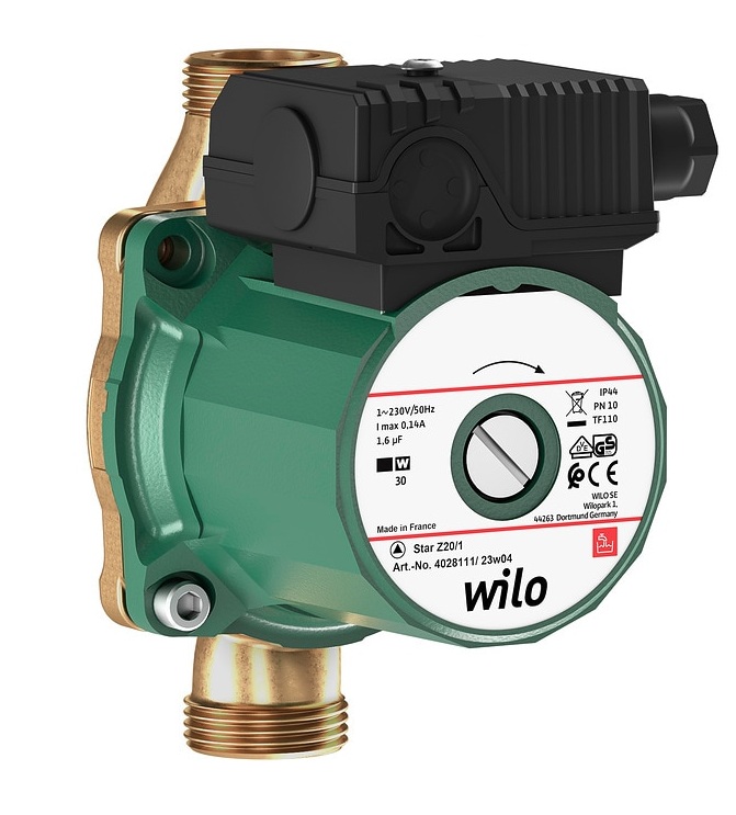 Wilo Star-Z 20/1 Rp1/2" Zirkulationspumpe Standardpumpe, 140mm 4028111