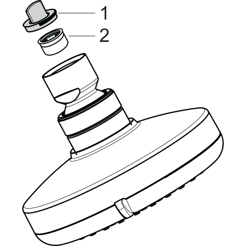 Hansgrohe Kopfbrause Croma 100 Vario EcoSmart chrom 28462000