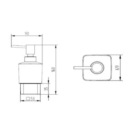 Avenarius Seifenspender für Multifunktionshalter Füllmenge 270ml 9001553905