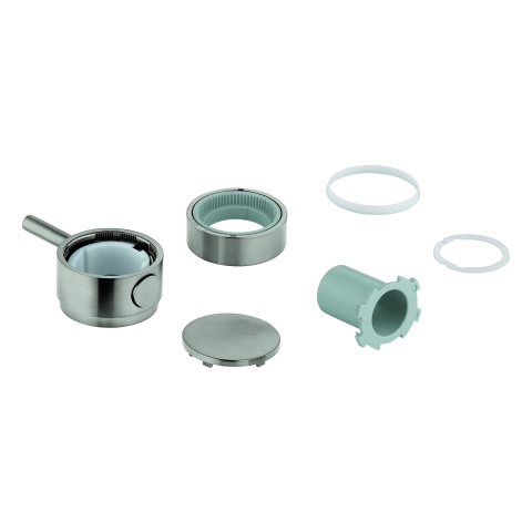 Grohe Temperaturwählgriff rund, für Thermostat-Fertigmontagesets supersteel 49089DC0