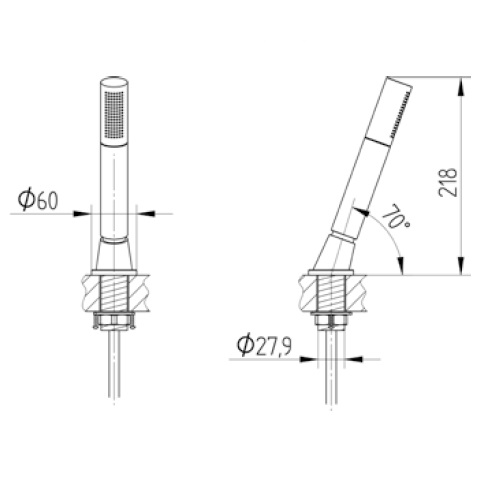 Avenarius Schlauchdurchführung für Wannenrand 9006935010