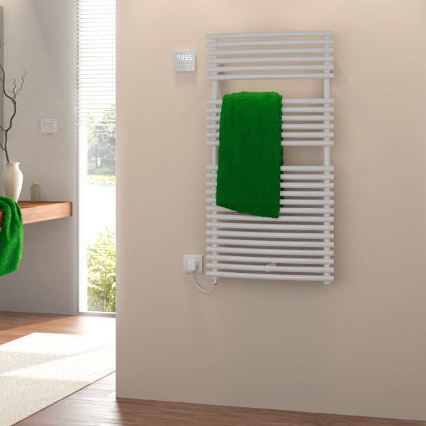 Arbonia Bagnotherm Watt H: 1.200 B: 900mm, max. P: 1200W, weiß, WRS weiß, links E3E1012900113XA