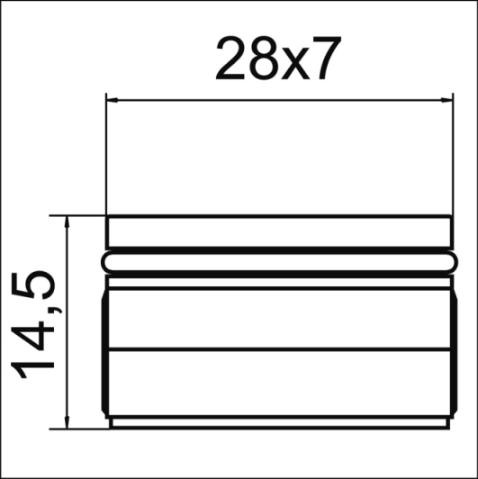 Neoperl Rechteckstrahlregler 28x7mm 02328490