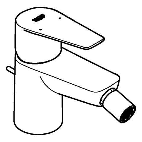 Grohe BauEdge Einhand-Bidetbatterie Einlochmontage chrom 23331001