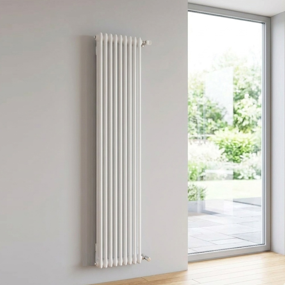 Arbonia Röhrenradiator Standard 6-Säuler H: 300 L: 45cm, Modell 6300, weiß, 10 Glieder