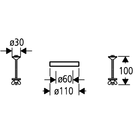 Grohe Befestigungssatz für Servo-SET 43500000
