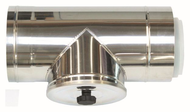 Vaillant Revisionsstück d:110/160mm für Fassadenverlegung konzentrisch PP/Edelstahl 0020106407