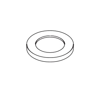 Hansgrohe Rosette Axor für 3-Loch Wannenarmatur Fliesenrand chrom 94116000