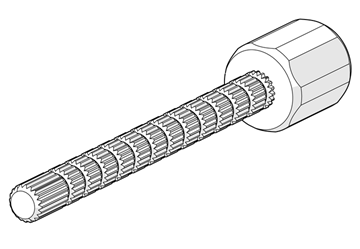 Hansa Spindel komplett lang 59910379