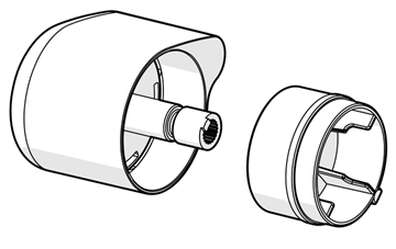 Hansa Absperrgriff chrom 1006584V