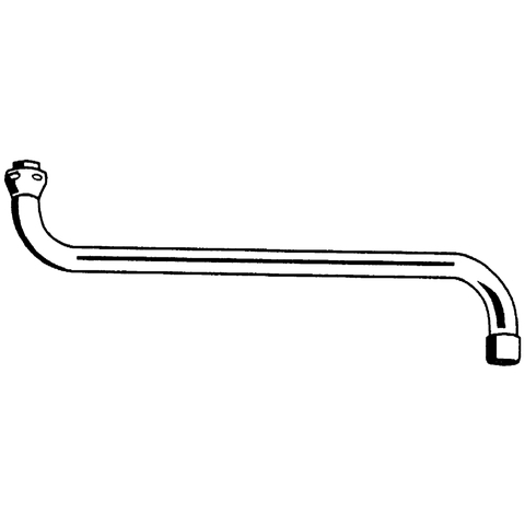 Grohe S-Auslauf Ausladung: 301mm Verschraubung 3/4'' chrom 13017000