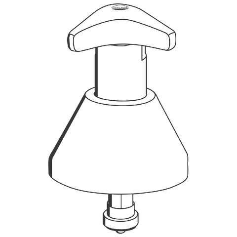 Grohe Oberteil für Unterputz-Ventile Trecorn Griff mit Markierung blau 1/2" chrom 11330000