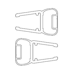 HSK Magnetprofil 90° chrom E100056-6Alu-S