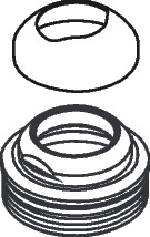 Hansgrohe Abdeckkappe Axor Terrano chrom 96394000