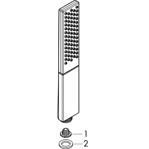 Hansgrohe Handbrause Rainfinity 1jet mattweiss 26866700