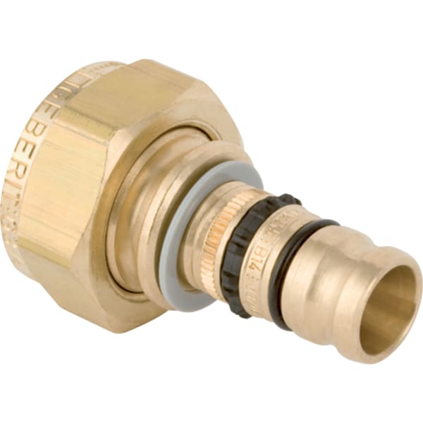 Geberit Mepla Übergang mit Überwurfmutter Rotguss d63-G2 1/2 607.587.00.5