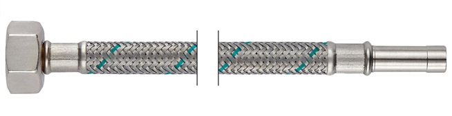 Neoperl NEOFLEX Panzerschlauch DN8 IG x Rohrstutzen, 1/2" x 10mm 50cm 66860850