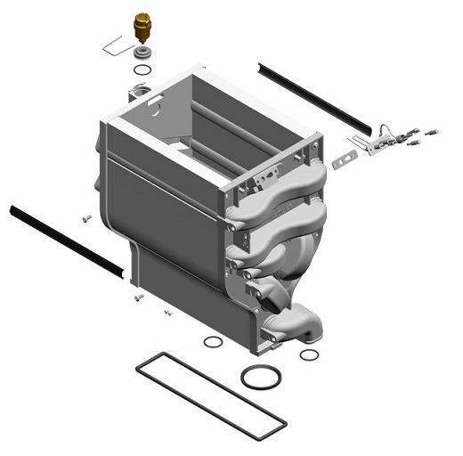 Bosch / Buderus Wärmetauscher 8738901742