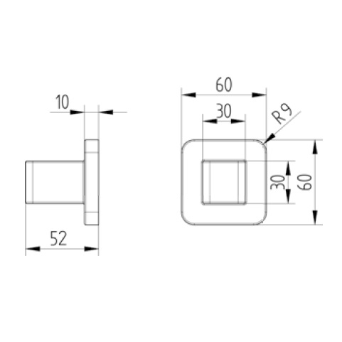Avenarius Brausewandhalter black 9006973040