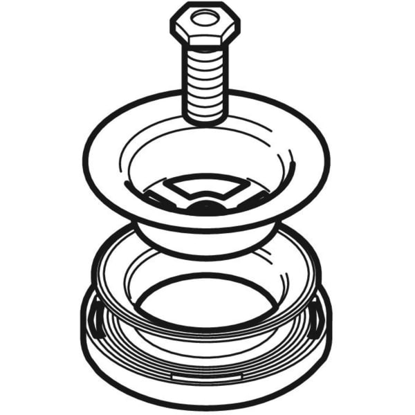 Geberit Ablaufventil d45/di41/M12x1,25 zu Badewannenablauf 240.465.00.1