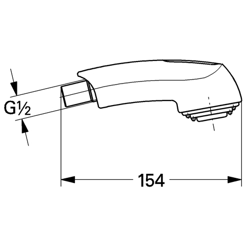 Grohe Spülbrause für Zedra/Europlus chrom/fehgrau 46312IE0