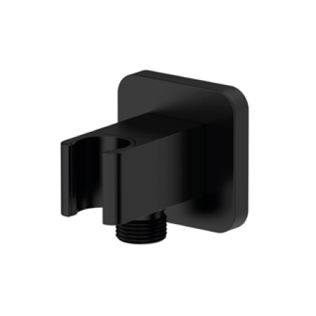 Avenarius Brausewandhalter black mit integriertem Brauseanschluss ½" 9006979040