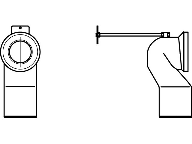 Ideal Standard Anschluß-Set Tonic, für senkrechten Abgang J324867