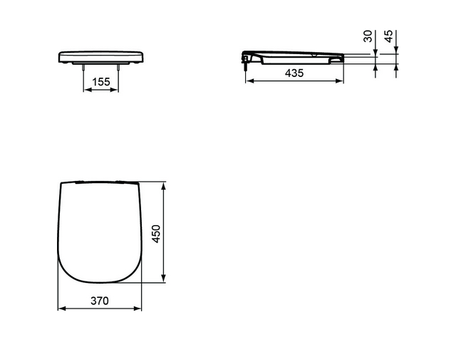 Ideal Standard WC-Sitz Softmood Softclosing weiß T639201