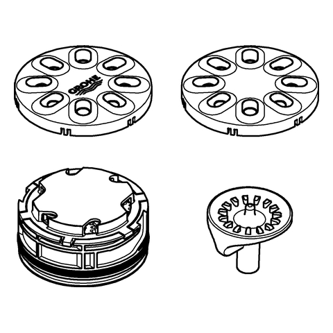 Grohe Brauseboden chrom 48348000