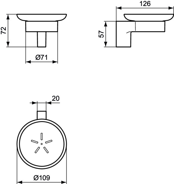 Ideal Standard Seifenschale Connect chrom A9155AA
