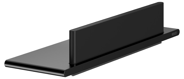 Keuco Duschablage Aveno, mit Duschabzieher, schwarz matt 14659370000