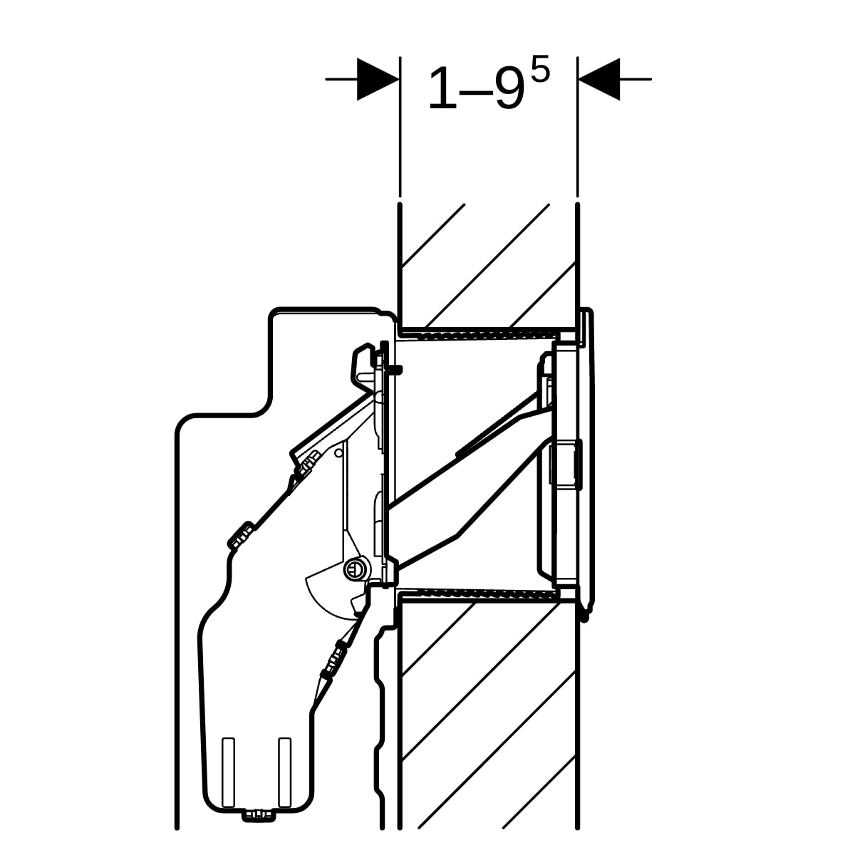 Geberit Duofresh Einwurf für Spülkastenstein für Sigma UP-Spülkasten 115.610.00.1