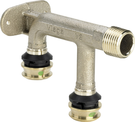 Viega Doppelwandscheibe mit SC Raxofix 5325.6 in 25mmxR1/2x25mm 724436