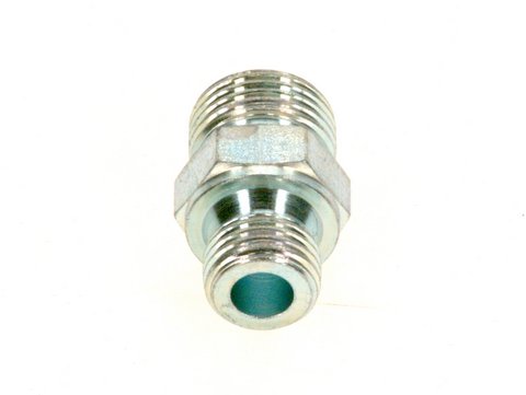 Bosch / Buderus Verschraubung G3/8" x G1/4" gerade für Ölbrenner BZ 1.0-27 SB105, für Ölpumpe 8718584651
