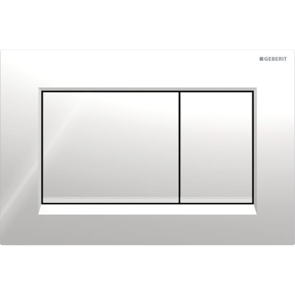 Geberit Sigma30 Betätigungsplatte, für 2-Mengen-Spülung hochglanz verchromt / mattverchromt 115.883.KH.1